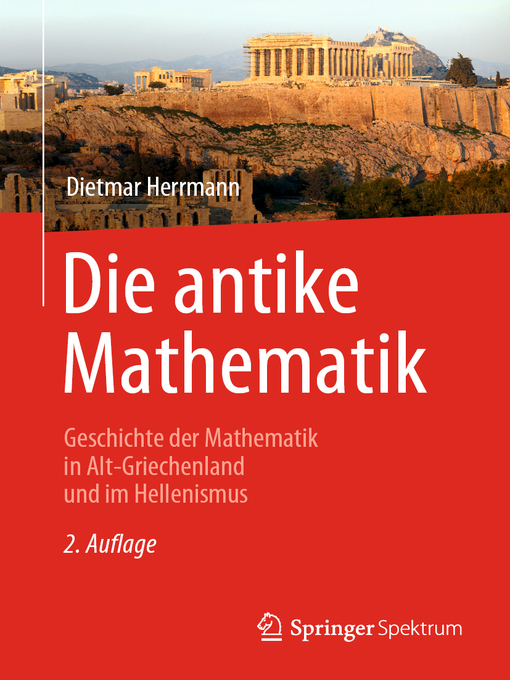 Title details for Die antike Mathematik by Dietmar Herrmann - Available